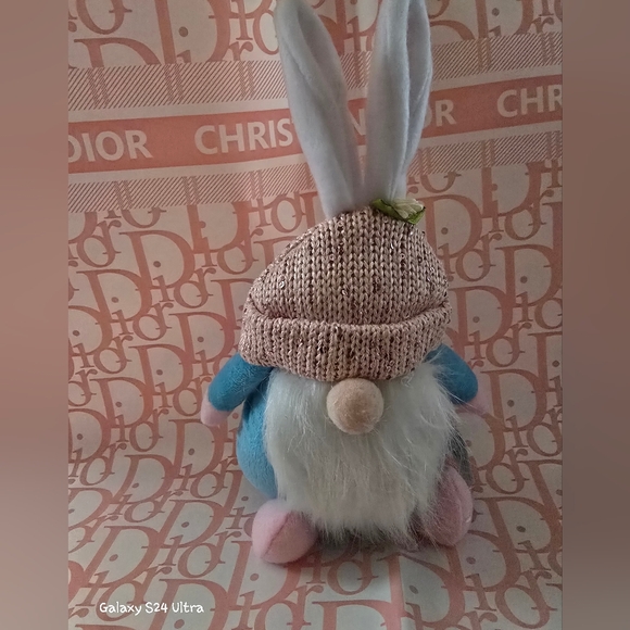 Easter Bunny Rabbit Gnome Plush Shelf Sitter Home Decor Toy NEW, Price For 1 - Picture 5 of 13